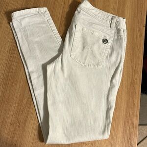 Michael Kors Jet Set Skinny Jeans White Stretch MidRise